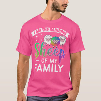 Camiseta Sou A Ovelha Arco-Íris Da Minha Família Lgbt Lgbtq