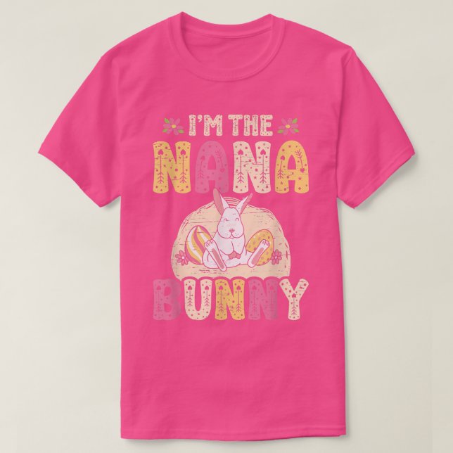 Camiseta Sou a Páscoa de Ovos de Páscoa de Nana Bunny (Frente do Design)