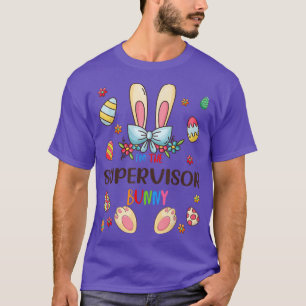 Camiseta Sou a Páscoa do Supervisor Bunny Day Matching Fami