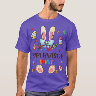 Camiseta Sou a Páscoa do Supervisor Bunny Day Matching Fami