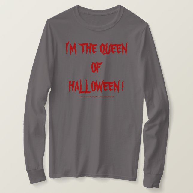 CAMISETA SOU A RAINHA DO HALLOWEEN! (Frente do Design)