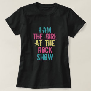 Camiseta Sou A Rapariga Do Rock Show.