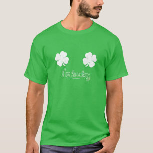 Camiseta Sou a Rua da Sorte. Dia dos Patricks São Patricks
