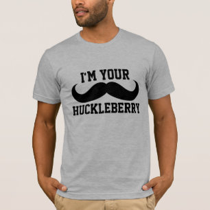 Camiseta SOU A SUA T-Shirts ENGRAÇADAS DE HOMENS HUCKLEBER