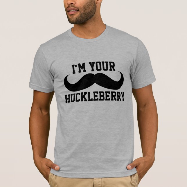 Camiseta SOU A SUA T-Shirts ENGRAÇADAS DE HOMENS HUCKLEBERR (Frente)