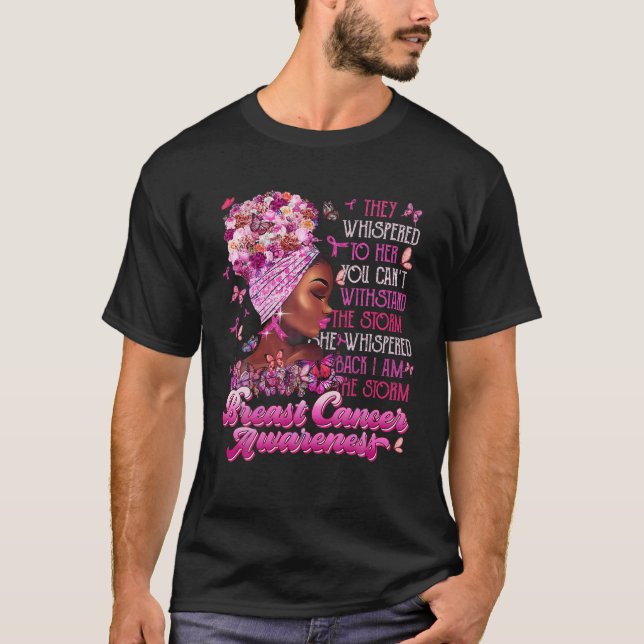 Camiseta Sou a Tempestade Mulheres Negras Sobreviventes do  (Frente)