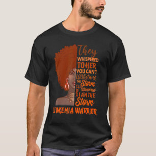 Camiseta Sou a Tempestade Negra Mulher Negra Leukemia Guerr