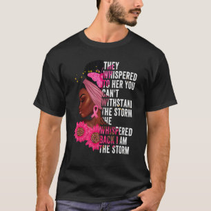 Camiseta Sou a Tempestade Rainha Negra Mulher Negra African
