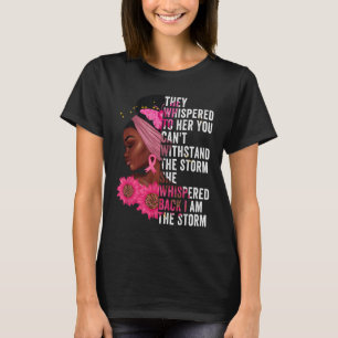 Camiseta Sou a Tempestade Rainha Negra Mulher Negra African