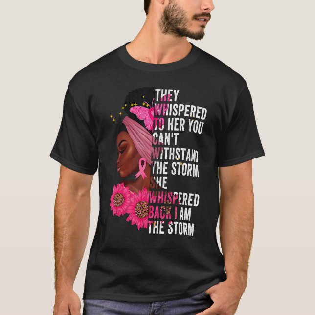 Camiseta Sou a Tempestade Rainha Negra Mulher Negra African (Frente)