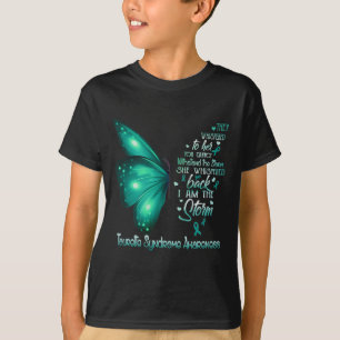 Camiseta Sou A Tempestade Síndrome de Tourette Borboleta de