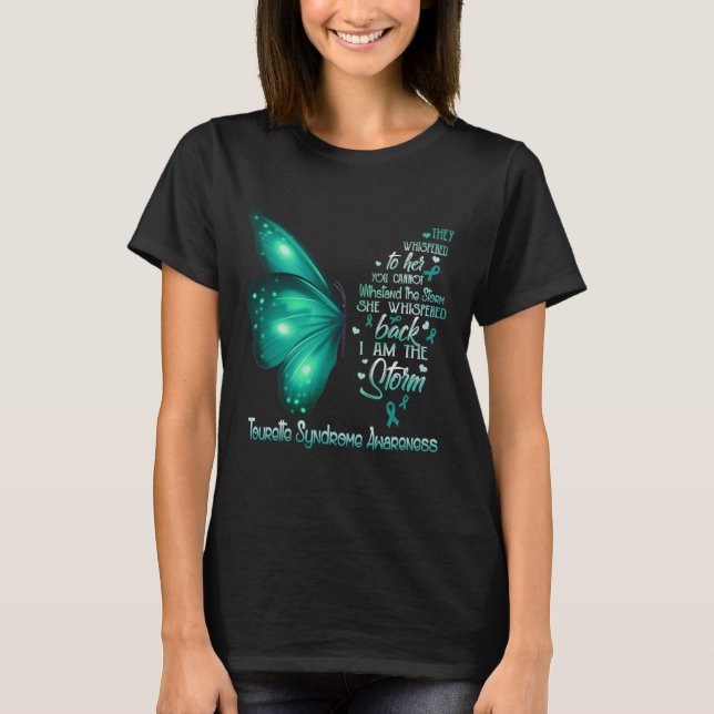 Camiseta Sou A Tempestade Síndrome de Tourette Conscientiza (Frente)