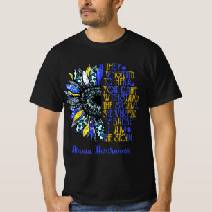 Camiseta Sou a tempestade Sunflower Leopardo Ataxia Warrior