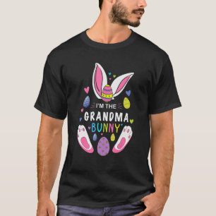 Camiseta Sou a vovó Bunny Mat Bunny Matching Family Ea
