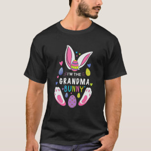 Camiseta Sou a vovó Bunny Mat Bunny Matching Family Ea