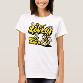 Camiseta Sou adorável e sei disso