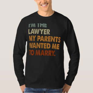 Camiseta Sou Advogada, meus pais querem Casado advogada