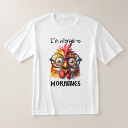 Camiseta Sou alérgico às manhãs!