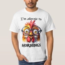 Camiseta Sou alérgico às manhãs!