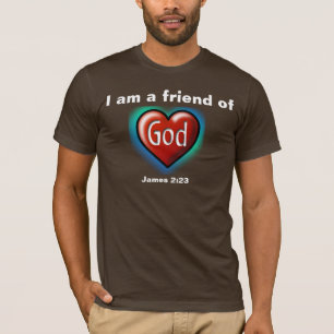 Camiseta Sou amigo de Deus do coração