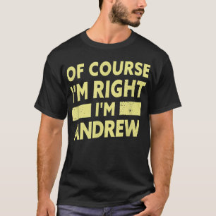 Camiseta Sou Andrew Funny Andrew Nome