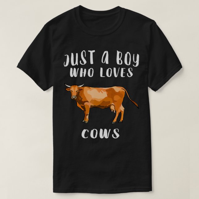 Camiseta Sou Apenas Um Menino Que Ama Fazenda Castanha Amor (Frente do Design)