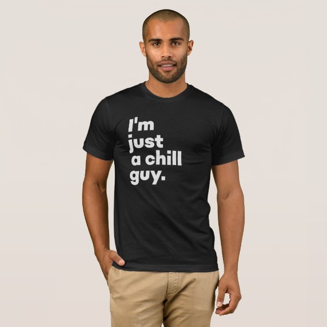 Camiseta Sou apenas uma cara de frio (Preto) (Frente Completa)