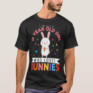 Camiseta Sou apenas uma garota de 11 anos que ama coelho