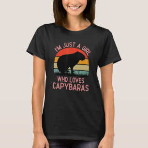 Camiseta Sou apenas uma garota que ama amantes engraçados d