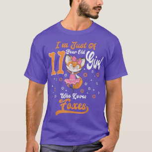 Camiseta Sou Apenas Uma Rapariga De 11 Anos Que Adora O Ani