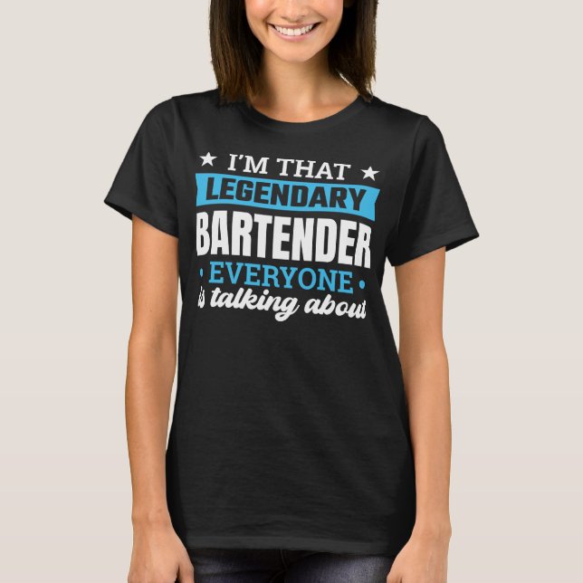 Camiseta Sou aquela lendária citação engraçada do Barman (Frente)