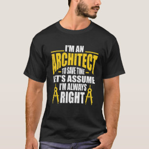 Camiseta Sou arquiteto para salvar o Vamos de tempo, suponh