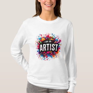 Camiseta Sou artista   pintor   Desenho   Professores de ar