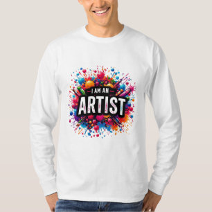 Camiseta Sou artista pintor Desenho Professores de ar