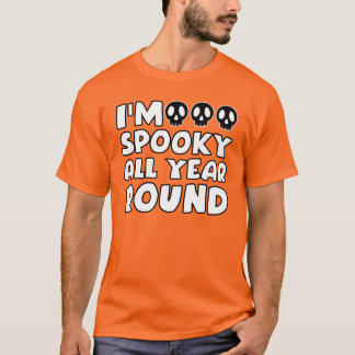 Camiseta Sou Assustador O Ano Todo Caveiras Halloween Assus