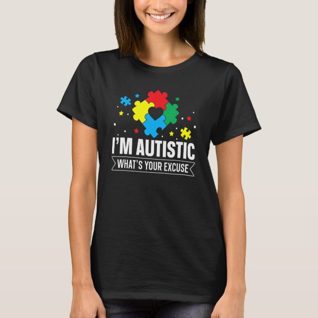 Camiseta Sou autista (Frente)
