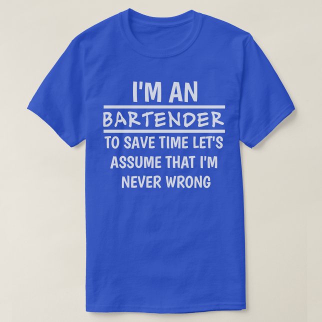 Camiseta sou barman (Frente do Design)