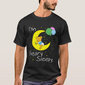 Camiseta Sou Beary Sleepy Abdl Fralda Bear Dormindo Na Lua