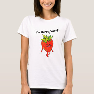 Camiseta Sou Berry Sweet! - Arma de Fruta Engraçado