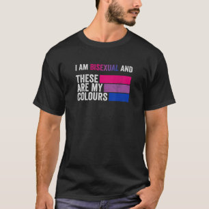 Camiseta Sou Bissexual E Estas São As Minhas Cores