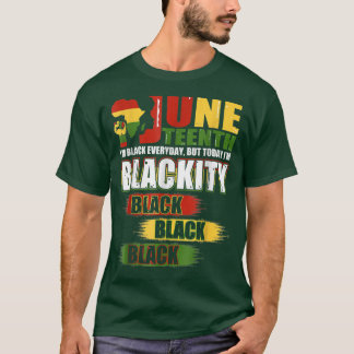 Camiseta Sou Blackity Black African American Men, Women Jun