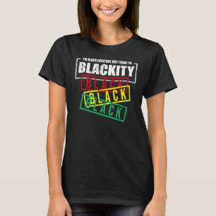 Camiseta Sou Blackity Black African American Power 1
