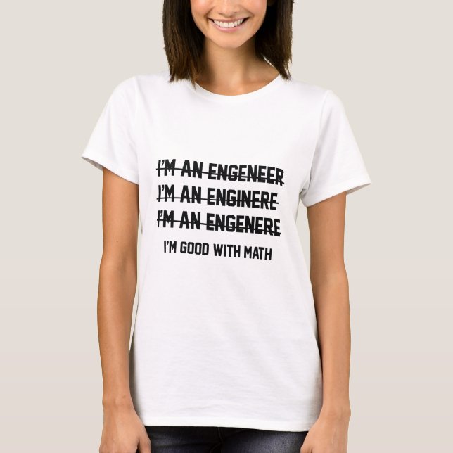 Camiseta Sou bom com matemática (Frente)