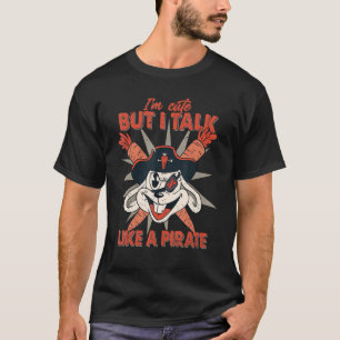 Camiseta Sou Bonita Mas Falo Como Um Coelho Pirata 2