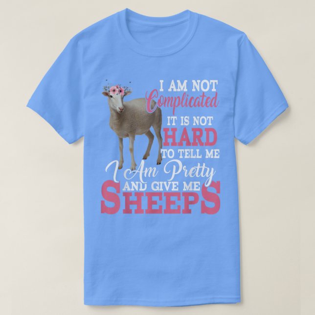 Camiseta Sou Bonito e dou-me ovelhas estranhas. (Frente do Design)