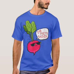 Camiseta Sou Bonito Rad-Ish Engraçado Vegetariano Radish T