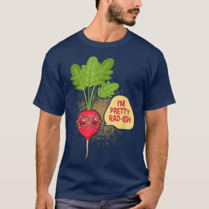 Camiseta Sou Bonito Rad-Ish Engraçado Vegetariano Vegan Rad