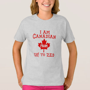 Camiseta sou canadense de Eh! a Zed - Kids T-Shirt