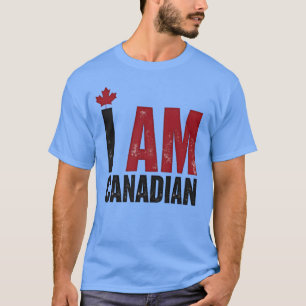 Camiseta Sou canadense - Declaração Patriótica e Folha de M