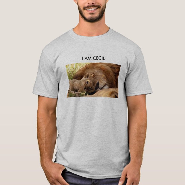 Camiseta Sou Cecil, o Leão com o Cub (Frente)